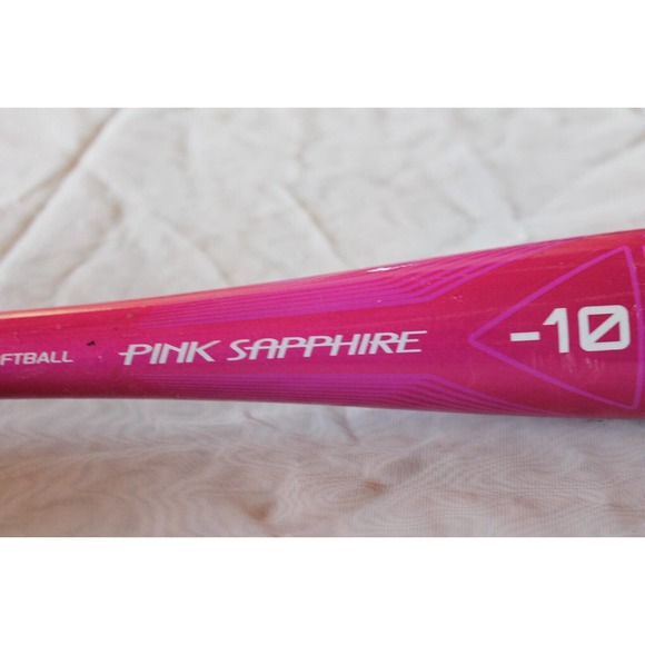 EASTON PINK SAPPHIRE Softball Bat, (-10) 28" 18oz. Pink 2 1/4" FP18PSA - Picture 7 of 14